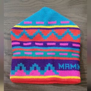 Multi colored wool‎ ski hat